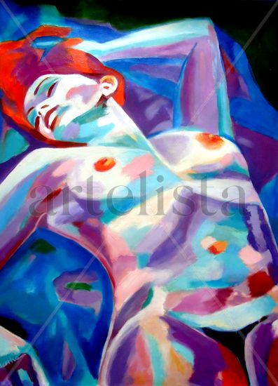 Quiet rest Acrylic Canvas Nude Paintings