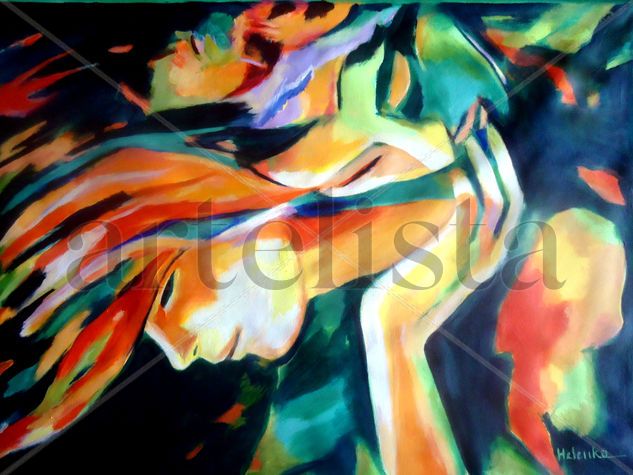 Immortal Love Acrylic Canvas Figure Painting