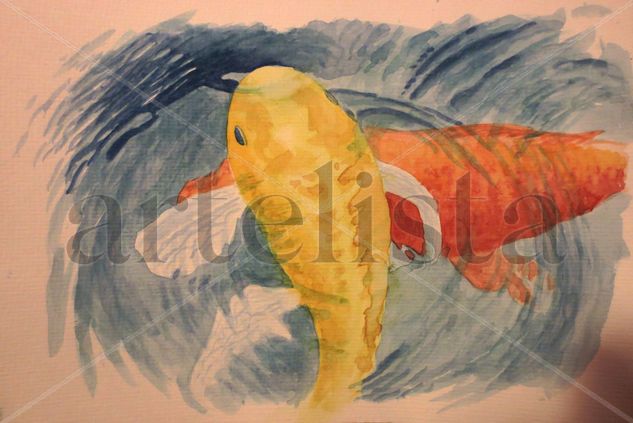 Pescando Watercolour Card Animals