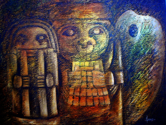 ENTRE DIOSES Oil Canvas Figure Painting