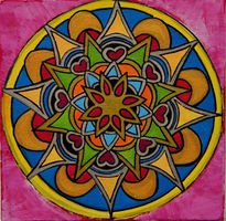 Mandala corazones