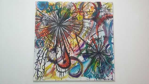 Explosiones en el tiempo Acrylic Canvas Others