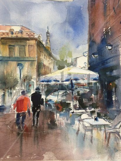 La Colombiana Café Watercolour Paper Landscaping