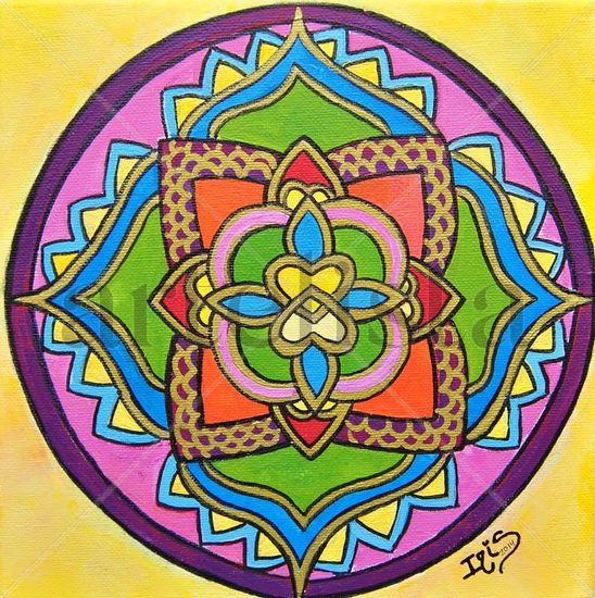 Mandala amor Acrylic Canvas Others