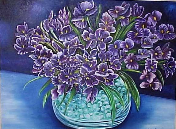 cristales de primavera Oil Canvas Floral Painting