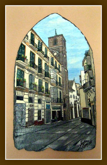 Calle Granada de Málaga Acrílico Otros Paisaje