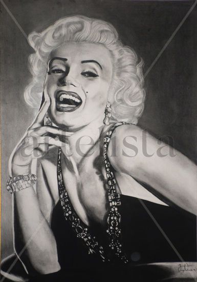 Marilyn Monroe Charcoal