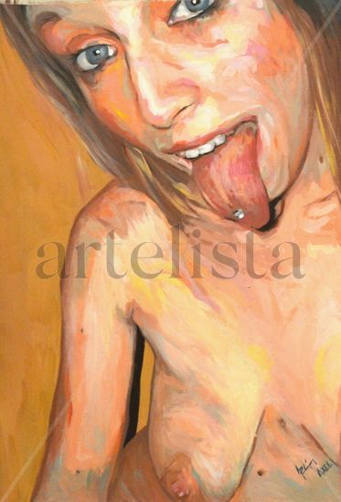 La rubia Oil Card Nude Paintings