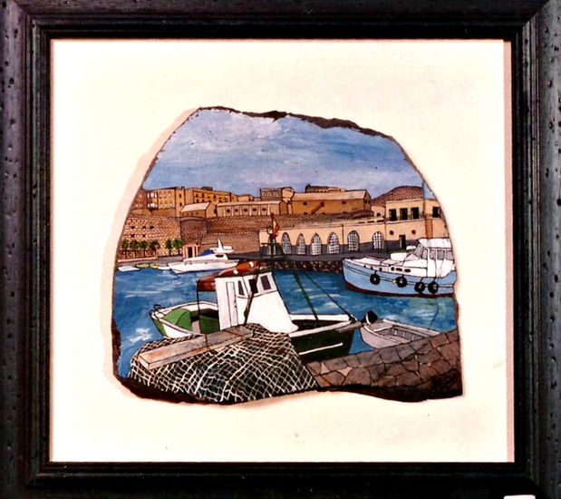 puerto de Melilla Acrylic Others Marine Painting