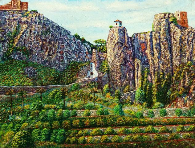 Castillo de Guadalest Oil Canvas Landscaping