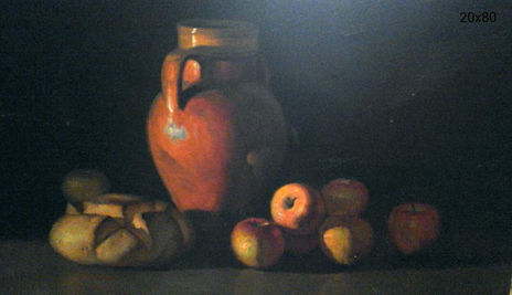Bodegón manzanas.