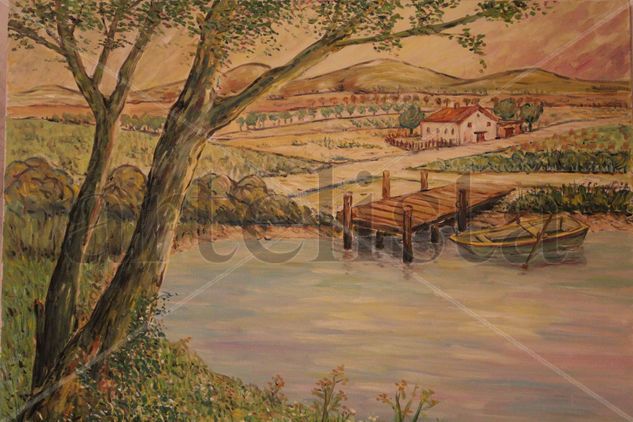 El recodo del rio Oil Canvas Landscaping