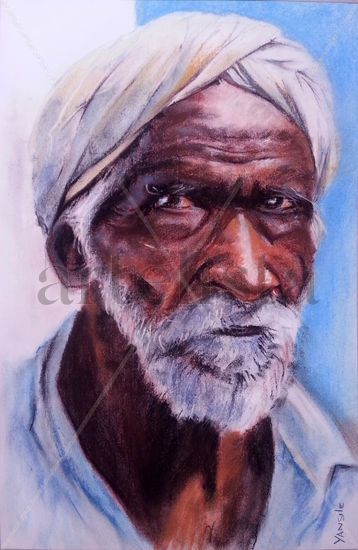 Rishis Pastel Paper Portrait