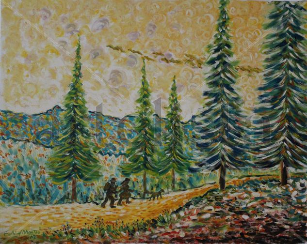 Camino de la sierra Oil Canvas Landscaping