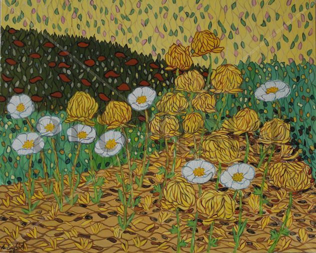 Ranunculus bajo el lecho