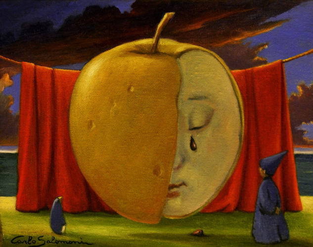 LAS LÁGRIMAS DE LA GRAN MANZANA Oil Canvas Landscaping