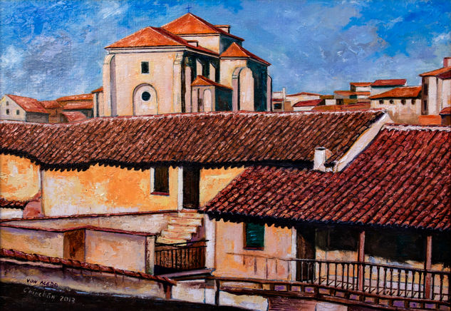 Chinchón Oil Panel Landscaping