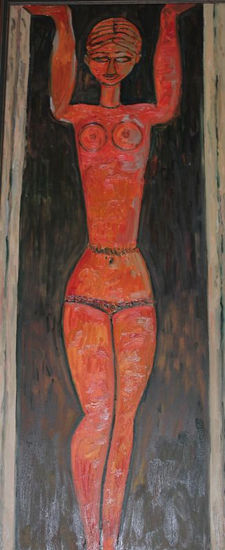 Cariátide M Oil Canvas Nude Paintings