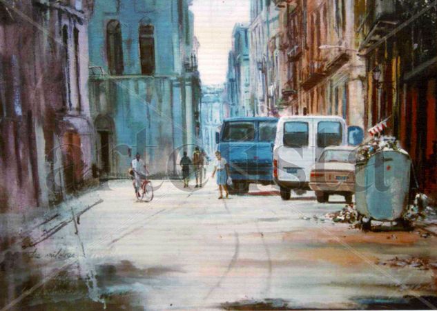 Serie "A pesar de todo mi Habana" Acrylic Canvas Landscaping