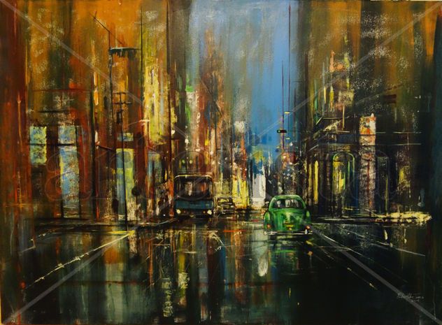 Calles de la Habana en la noche.