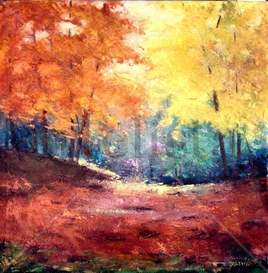 Paisaje de otoño Oil Canvas Landscaping