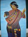 Madre indigena Acrylic Canvas Portrait