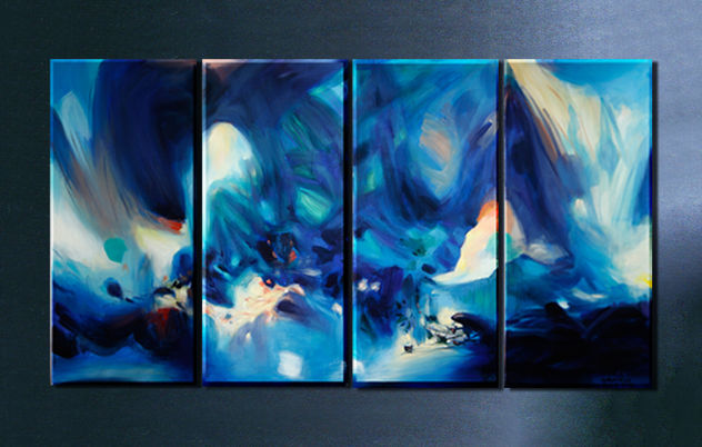 La pintura abstracta Cuádruple