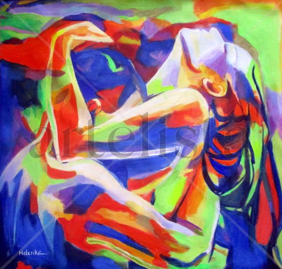 Closeness Acrylic Canvas Nude Paintings