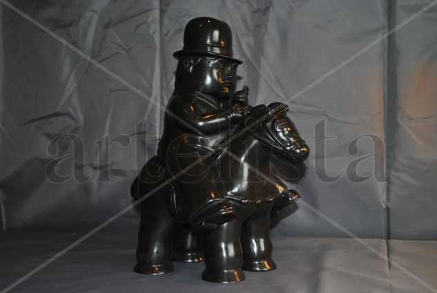 HOMBRE A CABALLO BOTERO Bronce Abstracta