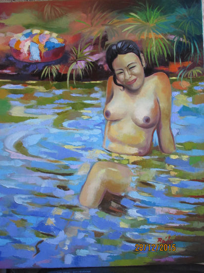 NINFA DEL RIO Oil Canvas Nude Paintings