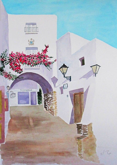 La Puerta de la ciudad Watercolour Paper Landscaping