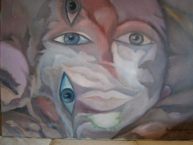 Ojos 92 Oil Canvas Figure Painting