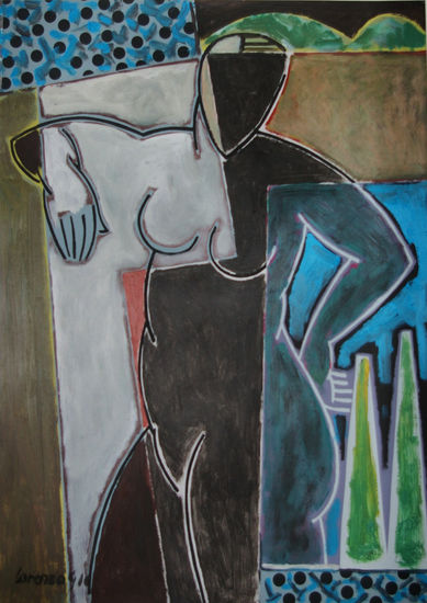 Variaciones sobre un Desnudo 1 Acrylic Others Nude Paintings