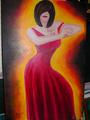 Lista para bailar Acrylic Canvas Portrait