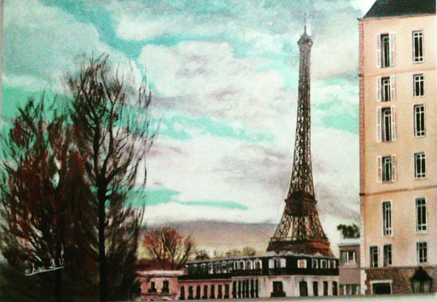 torre eiffel Oil Canvas Landscaping