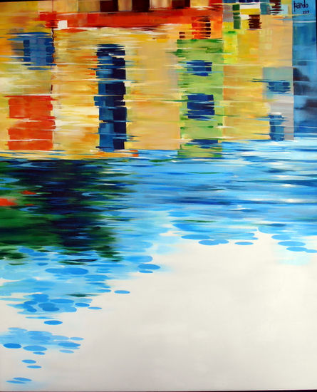 Reflejos Acrylic Canvas Marine Painting