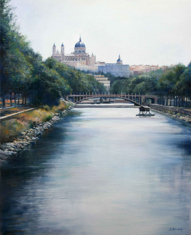 La Almudena y el río Manzanares