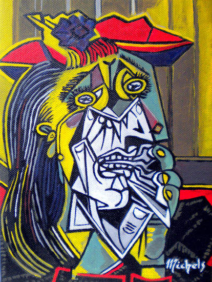 Weinende Frau (1937) Acrílico Lienzo Retrato