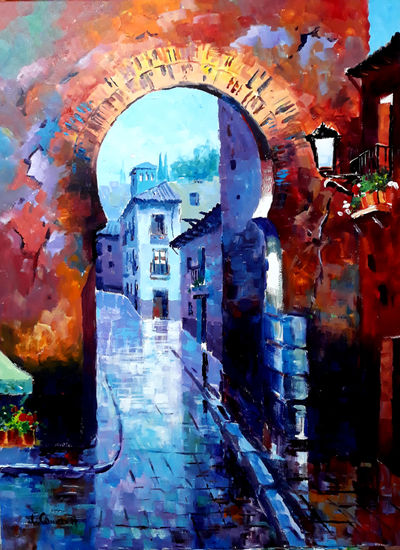 Arco Elvira. Granada Acrylic Canvas Landscaping