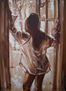 " IN YOUR SHIRT... " - original oil painting on canvas, gift