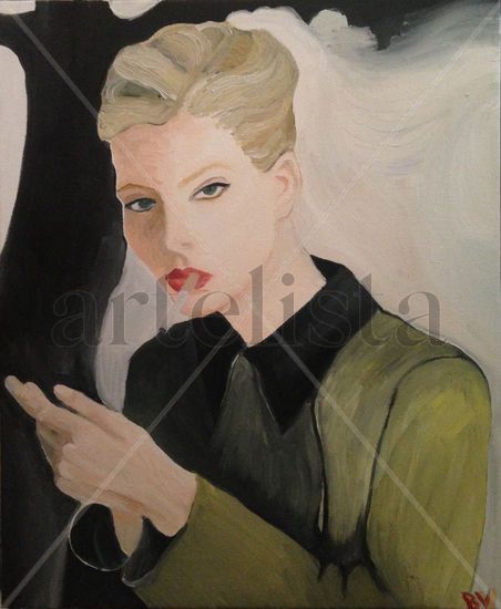 La femme Oil Canvas Portrait