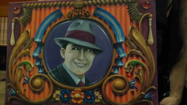 FILETEADO PORTEÑO, CARLOS GARDEL Acrylic Canvas Others