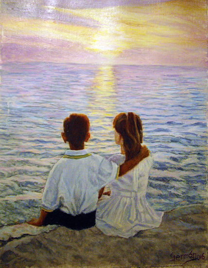 sin titulo Oil Canvas Marine Painting