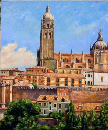 Catedral de Segovia. Oil Canvas Landscaping