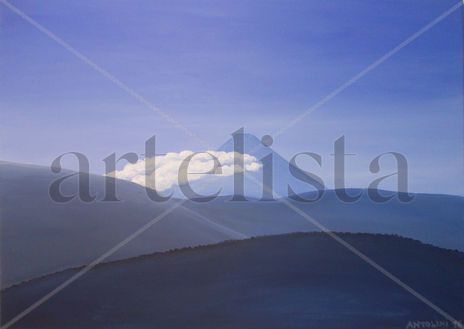 Blue Fuji-san