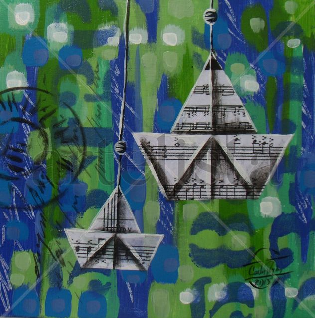 Serie Viaje Imaginario en barco de papel