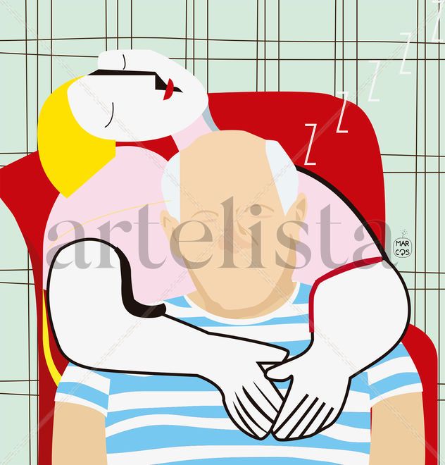 Picasso soñando El Sueño
