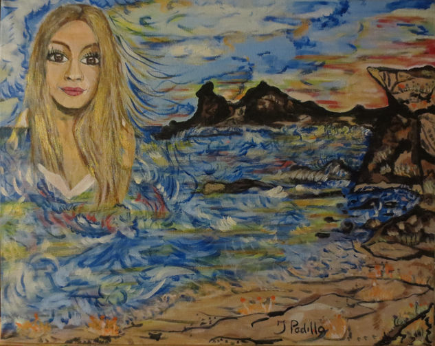 La bella alma de la mar Acrylic Canvas Marine Painting