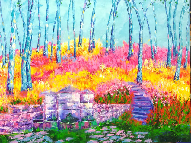 Mil colores Acrylic Canvas Landscaping