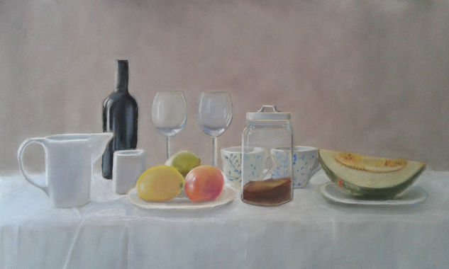 bodegon Pastel Paper Still Life Paintings